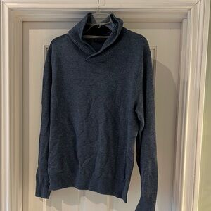 Banana Republic Blue Turtleneck Sweater with Soft Knit